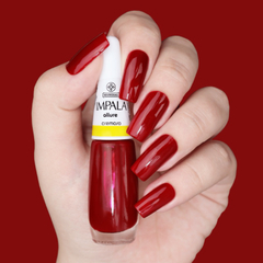 Kit 4 Esmalte Vermelho Impala Os Mais Vendidos Fascinação, Que Beleza, Allure e Maria Cereja 7,5ml - loja online