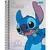 Caderno Colegial Capa Dura 10 Matérias Disney 100 Years Stitch 80 Folhas