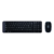 Kit De Teclado Y Mouse Inalámbrico Logitech Mk220 Español De Negro