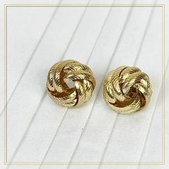 Brincos Nós Entrelaçados Dourado - comprar online