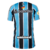 Camisa Grêmio Home 24/25 - Com Patrocínio e Patch Brasileirão 2024 - Torcedor - Masculino - Azul, Preto e Branco