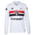 Camisa São Paulo Home 24/25 - Manga Longa - Com Patrocínio e Patchs Libertadores 2024 - Torcedor - Masculino - Branco