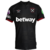 Camisa West Ham Away 24/25 - Com Patchs Premier League - Torcedor - Masculino - Preta