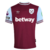 Camisa West Ham Home 24/25 - Com Patchs Premier League - Torcedor - Masculino - Bordô e Azul