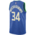 Regata Milwaukee Bucks - Giannis Antetokounmpo - 2023/24 - City Edition Azul