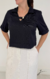 Blusa Decote V e Detalhe - Carlota Costa by Simone Gomes - comprar online