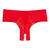 MAT-407 Panty Cheeky Sin Entrepierna Con Ribete de Encaje ROJO Victorias Secret $329