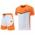 Conjunto Camisa e Bermuda Nike - Laranja e Branco