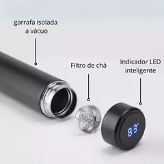 Garrafa Térmica com Medidor de Temperatura Digital - comprar online