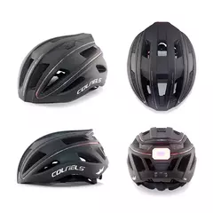 Capacete de Ciclismo com Luzes de LED - Esportes Premium