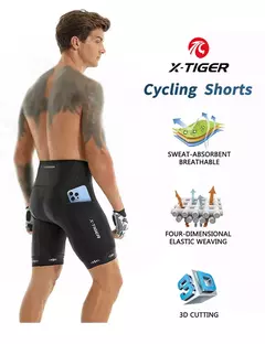 Bermuda / Bretelle X-TIGER Masculino - Esportes Premium