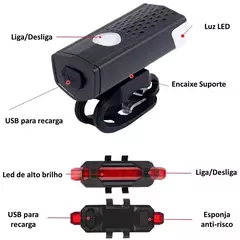 Kit Luz de Segurança e Velocímetro para Bicicleta - loja online