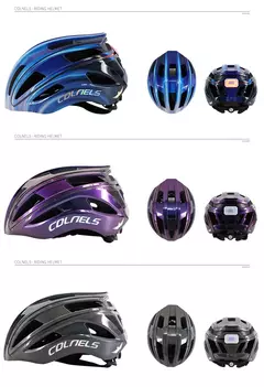 Capacete de Ciclismo com Luzes de LED