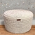 Puff Grace Crochet (estruturado) - 40x30cm - Corda poliéster premium - diversas cores - comprar online