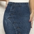 Saia Midi Jeans Azul com Elastano e Design Moderno (Ref. 1194)