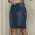 Imagem do Saia Jeans Cargo Secretária Elegante e Verátil (Ref. 1206)