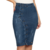 Saia Midi Jeans Azul com Elastano e Design Moderno (Ref. 1194) na internet