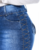 Imagem do Saia Secretária Jeans Azul com Detalhe em Costura “X” (Ref. 1144A)