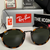 Ray Ban Round Fleck (negro carey)