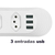 Extensão de Tomadas 4 Tomadas 3 USB Cor Branco - loja online