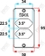 PLACA P/CONDULET PVC 2 TOMADA HEXAGONAL HORIZONTAL 1/2''-3/4'' BRANCO - INPOL - comprar online