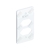 PLACA P/CONDULET PVC 2 TOMADA HEXAGONAL HORIZONTAL 1/2''-3/4'' BRANCO - INPOL