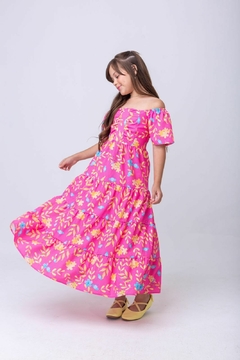 Vestido Samara Floral Rosa - comprar online