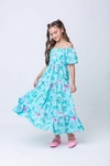 Vestido Samara Floral Azul - comprar online