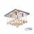 PLAFON CASCATA QUADRADO 4 LAMP CHAMPANHE SL-93128S - comprar online