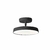 PLAFON LED TETO REDONDO PRETO 23CM 18W HEVVY