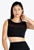 Preto Transparencia Cropped Fitness Feminino | REF: LX157