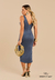 Vestido Midi Azul PERFECT WAY na internet