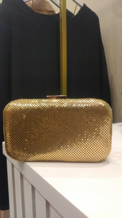 Bolsa strass dourada