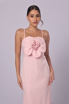 Midi Elegant Flower Rosa Bebê - comprar online