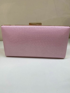 bolsa rosa claro quadrada