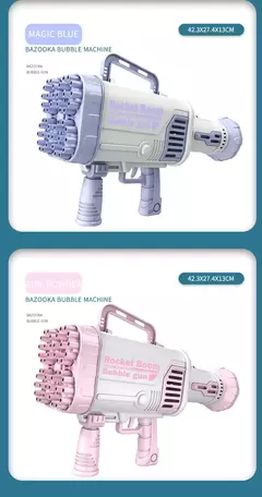 Arma de bolha mágica elétrica para crianças Gatlin Bubble Gun Machine, Bolhas - loja online