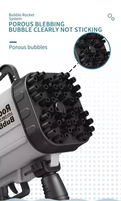 Arma de bolha mágica elétrica para crianças Gatlin Bubble Gun Machine, Bolhas na internet