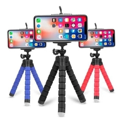 MINI TRIPE FLEXIVEL COM SUPORTE PARA SMARTPHONE, CORES SORTIDAS - comprar online