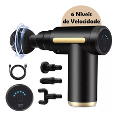 MASSAGEADOR MUSCULAR, PISTOLA MASSAGE GUN 4 PONTEIRAS MUSCULAR, PROFISSIONAL - comprar online