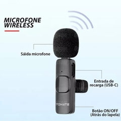 MICROFONE LAPELA S/ FIO PARA IPHONE LIGHTNING