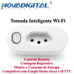 Tomada Inteligente Nova Digital WIFI Smart Home 16A com Moni (TOMADAINTELIGENTE)