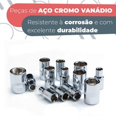 Kit 46 Peças Soquetes, Chave Catraca, Jogo Allen, Torx Sextavado, (FERRAMENTA46PECAS). - comprar online