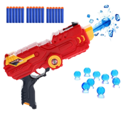 Lançador Pistola Arma Nerf Lança Dardos Bolinhas Gel 2 Em 1 - comprar online