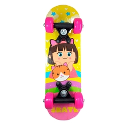 Skate Infantil Criança Skatinho de Verdade Shape em Madeira - Boneca (SKA-001-2 - comprar online