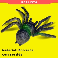 Aranha de Brinquedo Pegadinha Susto Borracha Realista