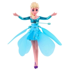 Boneca Frozen Elsa Voadora, Com Luz, Voa Na Mão Por Sensor