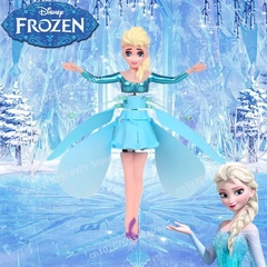 Boneca Frozen Elsa Voadora, Com Luz, Voa Na Mão Por Sensor