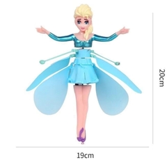 Boneca Frozen Elsa Voadora, Com Luz, Voa Na Mão Por Sensor