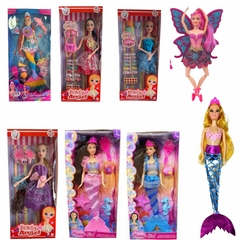 Boneca Infantil Estilo Barbie Fashion Com Diversos Acessórios