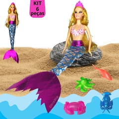 Boneca Infantil Estilo Barbie Fashion Com Diversos Acessórios - comprar online